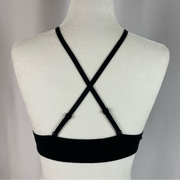 Anemone Medium Deep V Medium Adjustable Triangle Bra Bralette Solid Minimalist - Picture 2 of 7